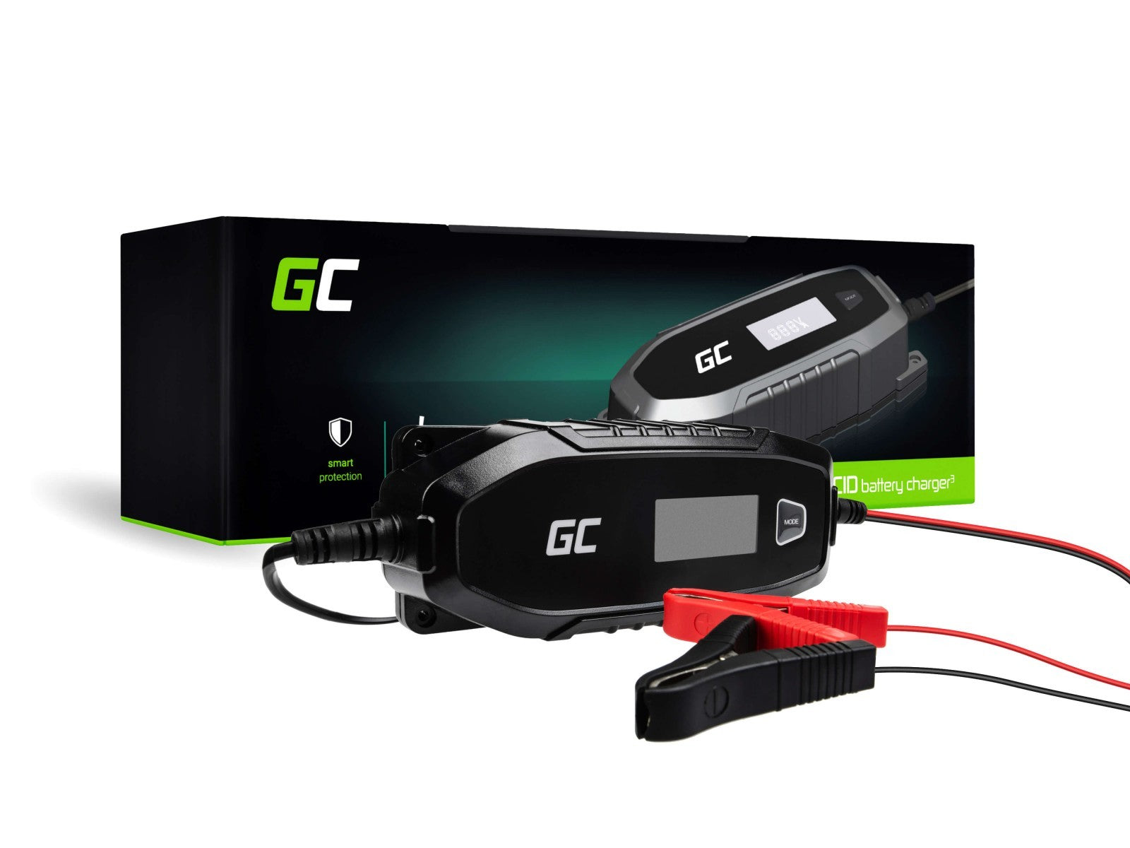 Green Cell Charger for accumulators 6V 12V 4A with diagnostics function - 6/12 V - Type C (Europlug) - 0,048 kW - 4 A - 220-240 V - 50 Hz