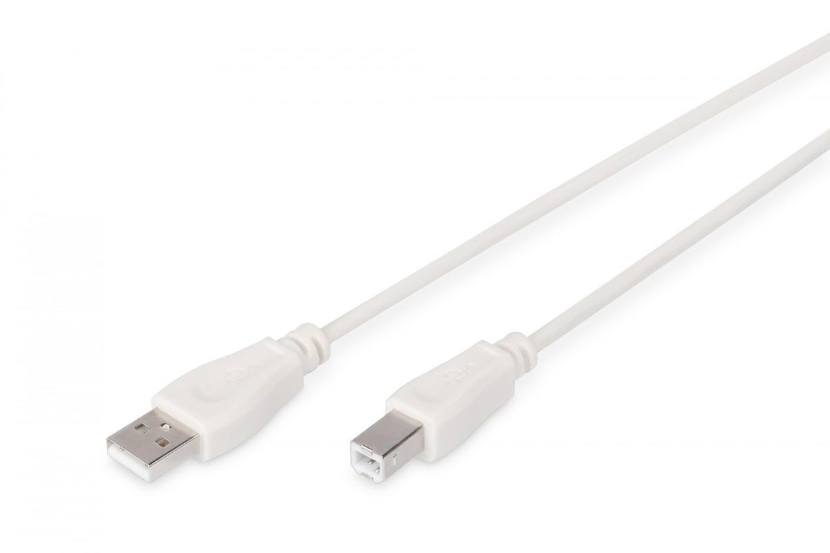 Digitus AK-300102-018-E câble USB USB 2.0 USB A USB B 0,48 Gbit/s Beige