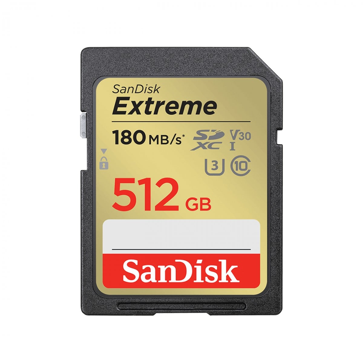 Extreme 512GB SDXC 180MB/s UHS-I C10 U3