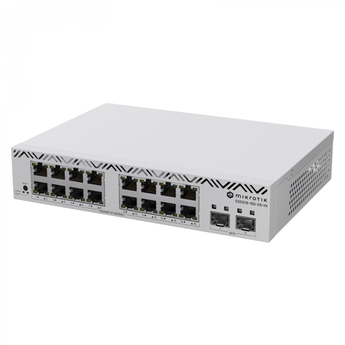 Mikrotik CSS318-16G-2S+IN commutateur réseau Géré Gigabit Ethernet (10/100/1000) Blanc
