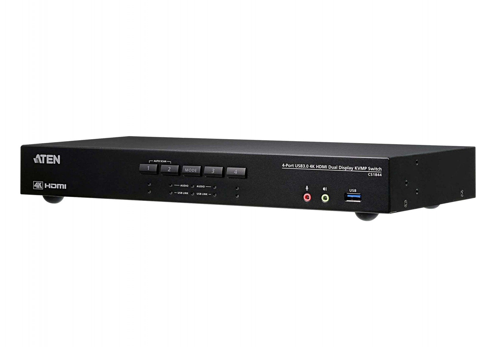 ATEN CS1844-AT-G commutateur écran, clavier et souris Noir