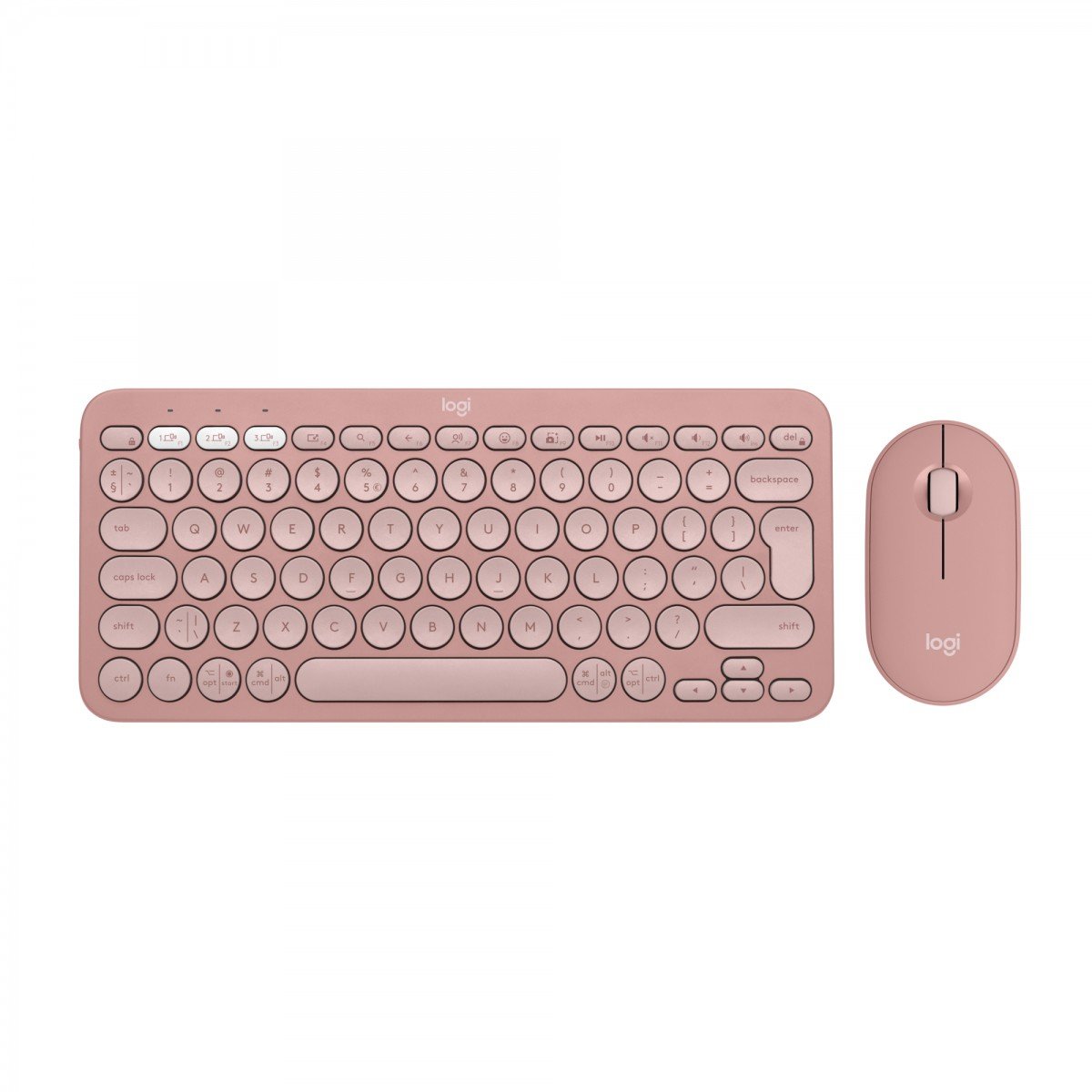 Logitech Pebble 2 Combo clavier Souris incluse Universel RF sans fil + Bluetooth QWERTY US International Rose