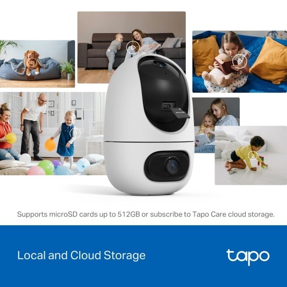TP-Link Tapo C245D Sphérique Caméra de sécurité IP Intérieure 2304 x 1296 pixels Plafond/mur