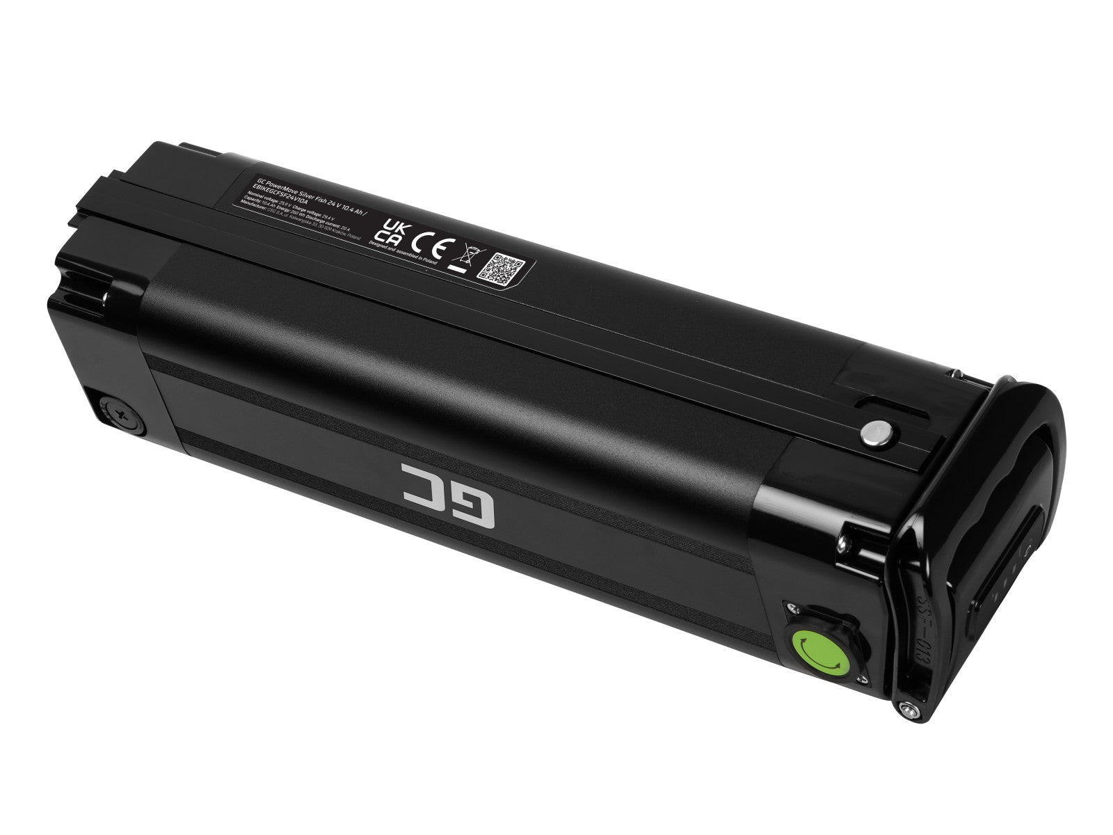Green Cell EBIKEGCFSF24V10A Batterie Silverfish pour vélo électrique avec Chargeur 24V 10.4Ah 250Wh pour Prophete