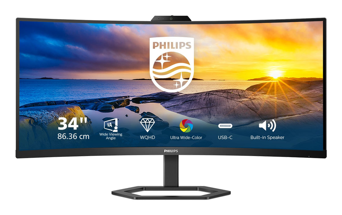 PHILIPS 34E1C5600HE/00 34p 3440x1440 VA Curved H/A 130 MM ULTRAWIDE USB-C DISPLAY