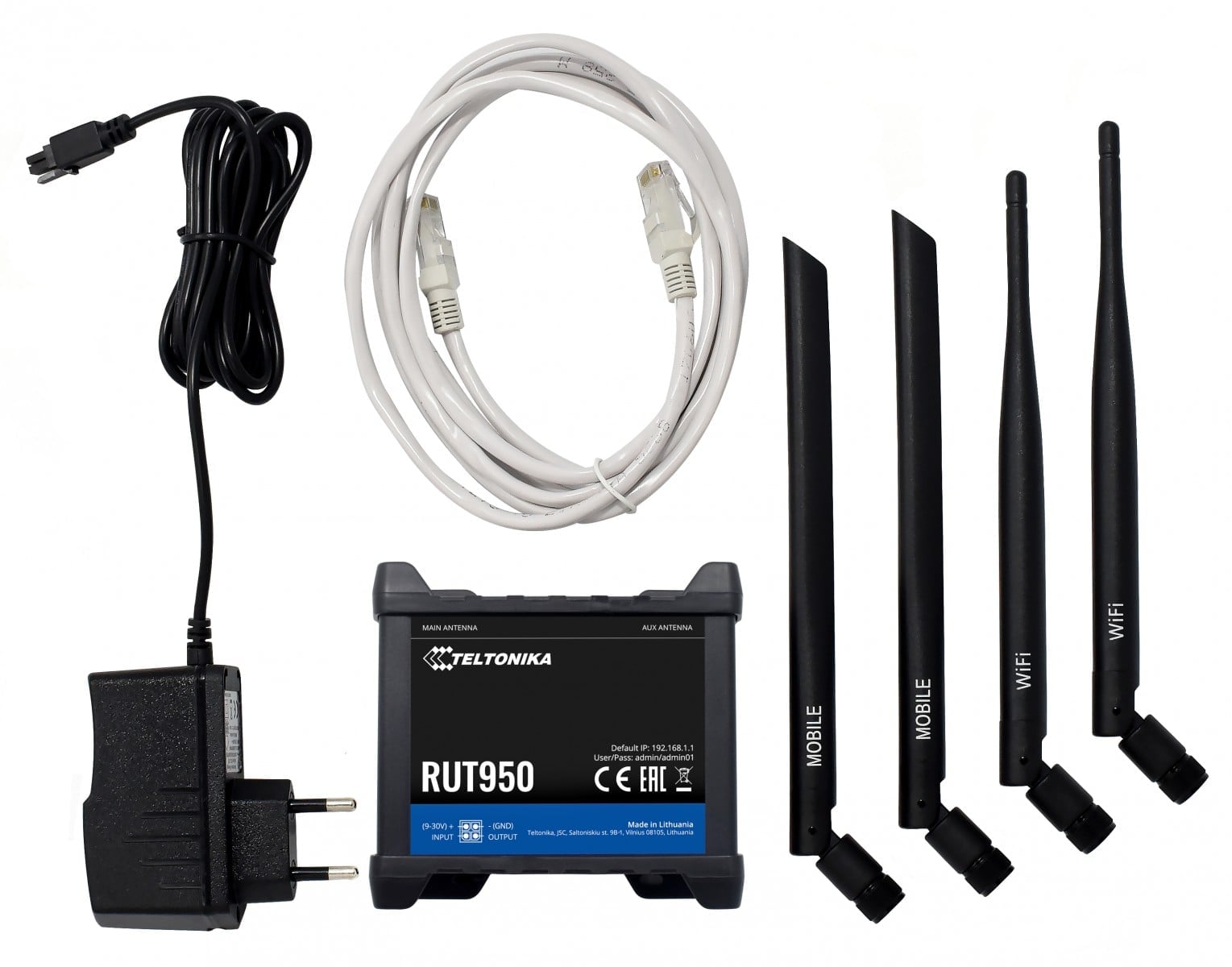 Teltonika RUT950 routeur sans fil Fast Ethernet 4G Noir