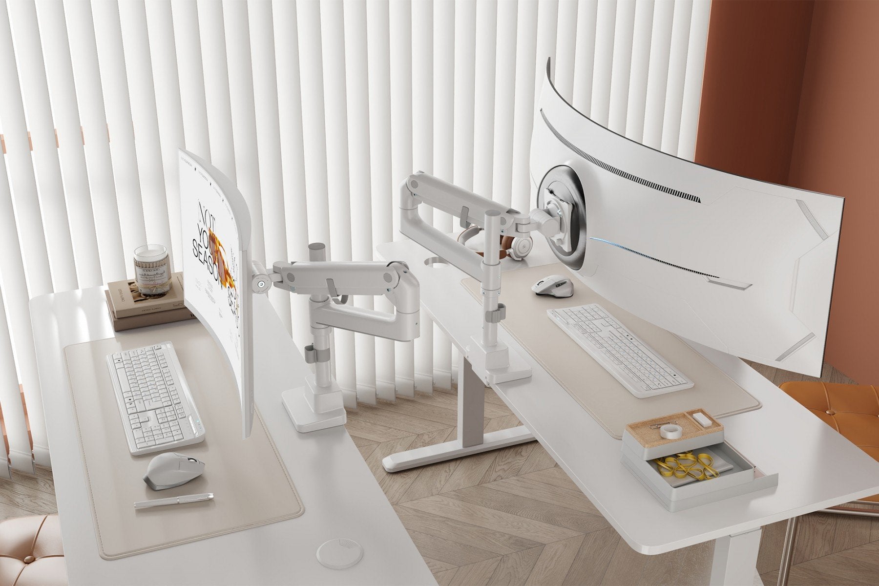 "Digitus DA-90476 Support de moniteur simple, 57"", 27 kg"