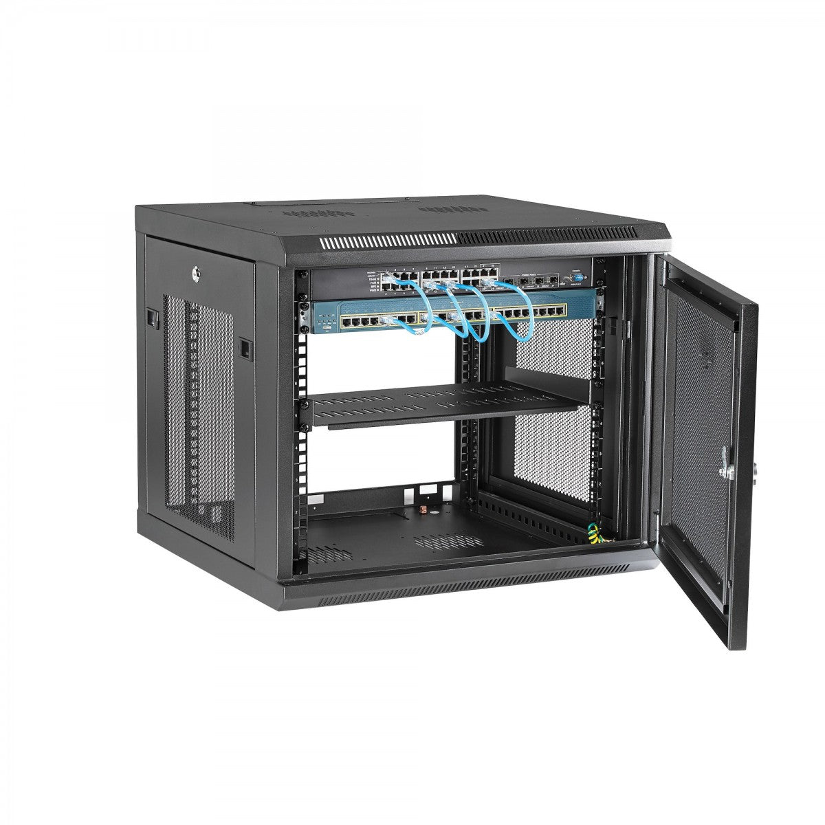 Cabinet - Wallmount w/Hinge 9U