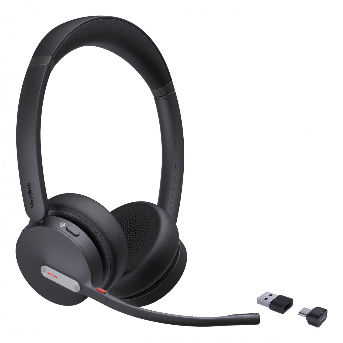 Yealink BH70 Dual Teams Sans fil Arceau Bureau/Centre d'appels USB Type-C / USB Type-A Bluetooth Noir