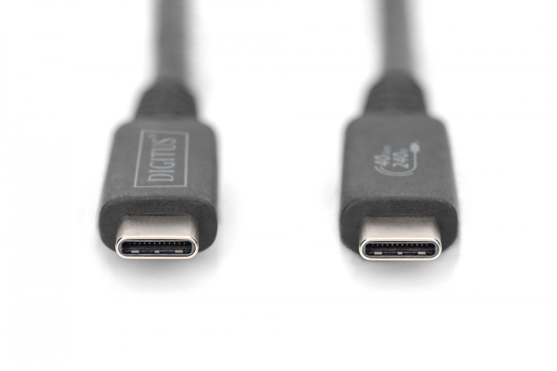 Digitus AK-300343-008-S câble USB USB4 Gen 2x2 USB C 40 Gbit/s 100 W Noir