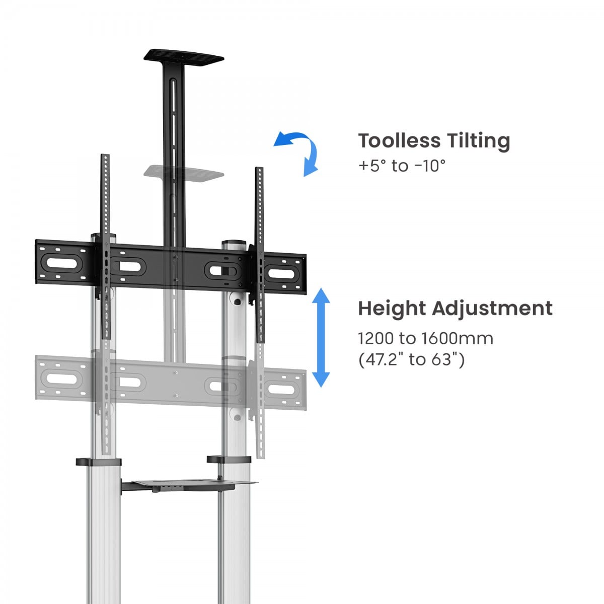 "Manhattan 462563 Support LCD 60-100"" 100 kg"