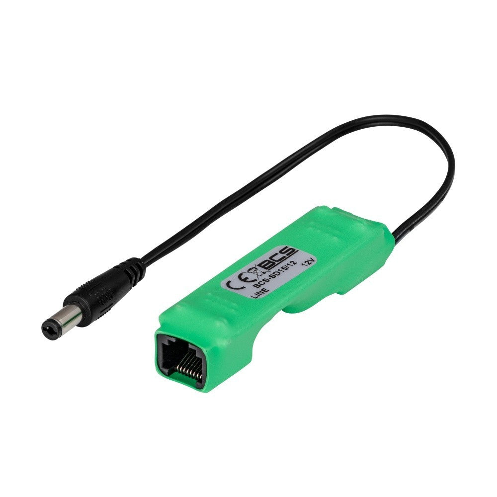 BCS BCS-SD15/12 Convertisseur PoE 48-56V vers 12V DC avec communication LAN