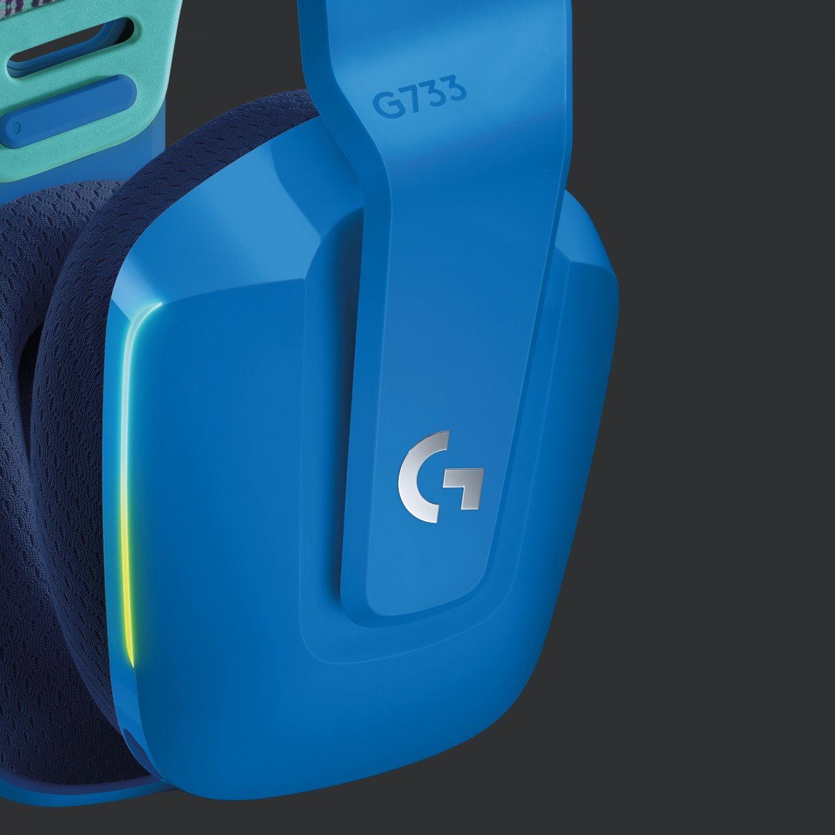 LOGITECH G G733 LIGHTSPEED Wireless RGB Gaming Headset Headset full size 2.4 GHz wireless blue