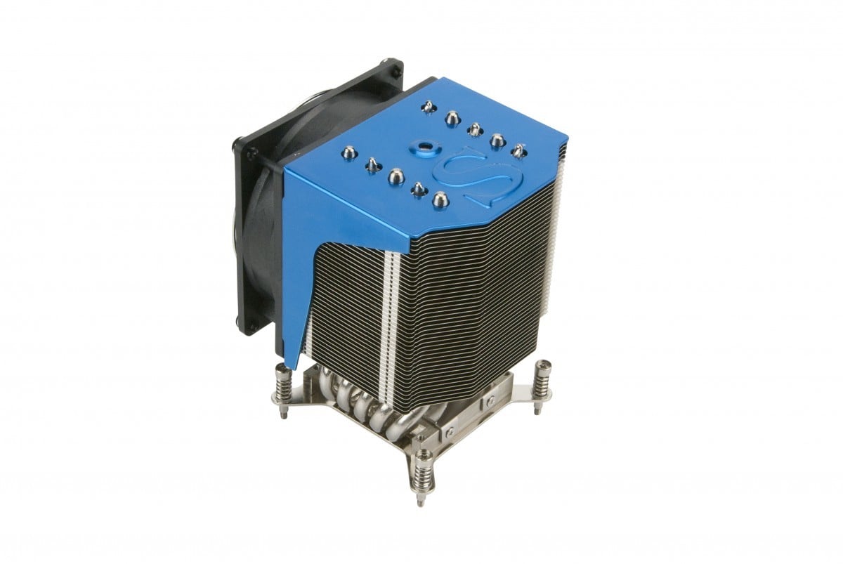 Supermicro SNK-P0051AP4 systeme de refroidissement d’ordinateur Processeur Refroidisseur d'air Noir, Bleu, Métallique, Argent