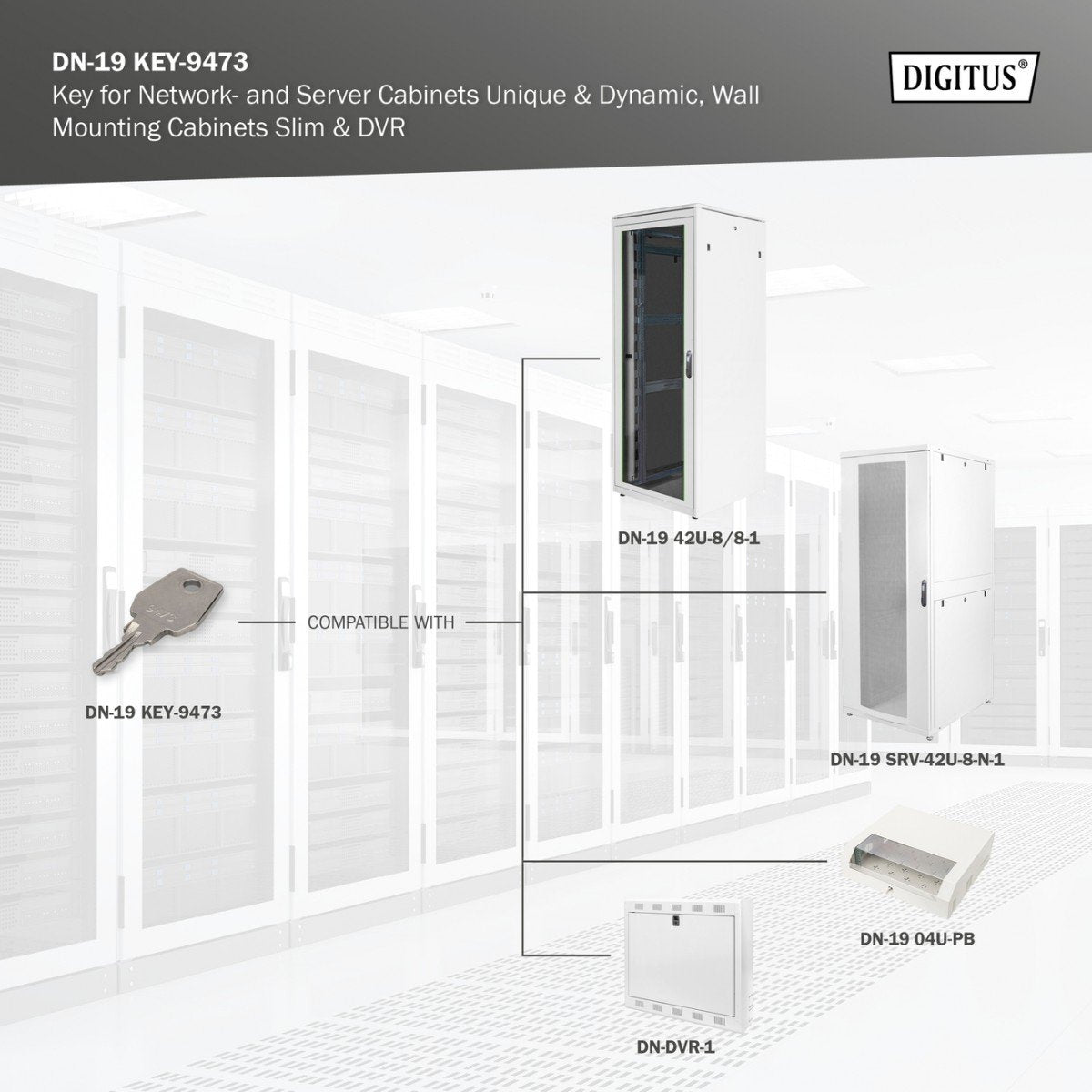 Digitus DN-19 KEY-9473 accessoire de racks