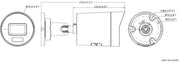 Hikvision DS-2CD2066G2H-IU(2.8mm) caméra réseau Mini Bullet fixe 6 MP alimentée par Darkfighter