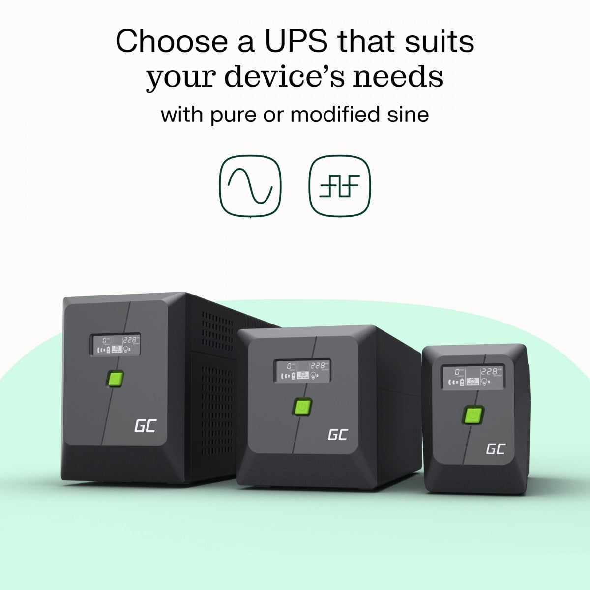 Green Cell UPS 650VA 360W PowerProof alimentation de secours avec écran LCD