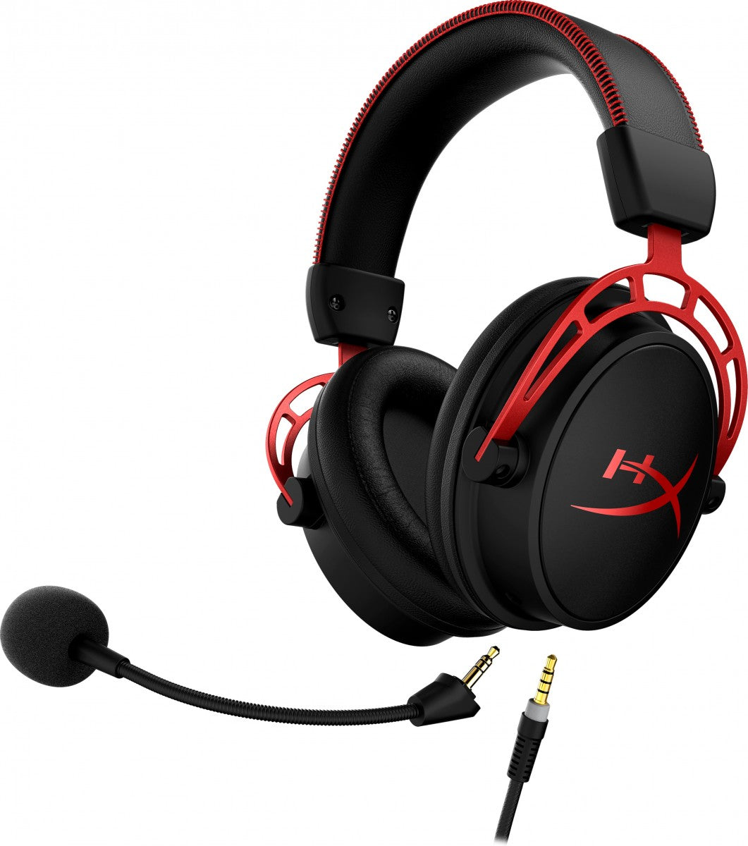Casque filaire HyperX Cloud Alpha avec microphone, minijack 3,5 mm, noir-rouge