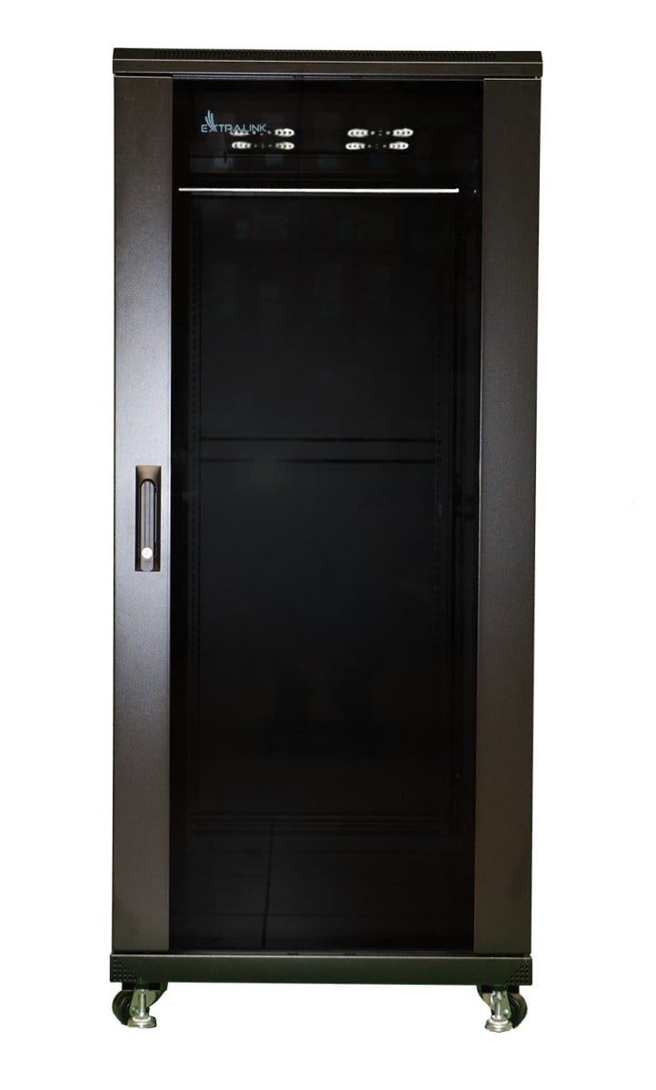 Extralink 37U 600X1000 STANDING RACKMOUNT CABINET BLACK Rack monté sur le mur Noir