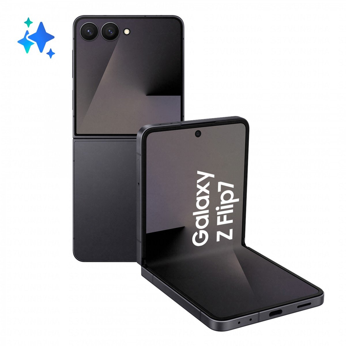 Samsung Galaxy Z Flip7 FE F761B 5G Dual Sim 12 Go RAM 256 Go - Noir profond