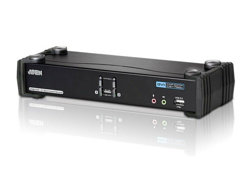 Aten CS1782A KVM DVI Haute résol./USB 2 ports + Audio