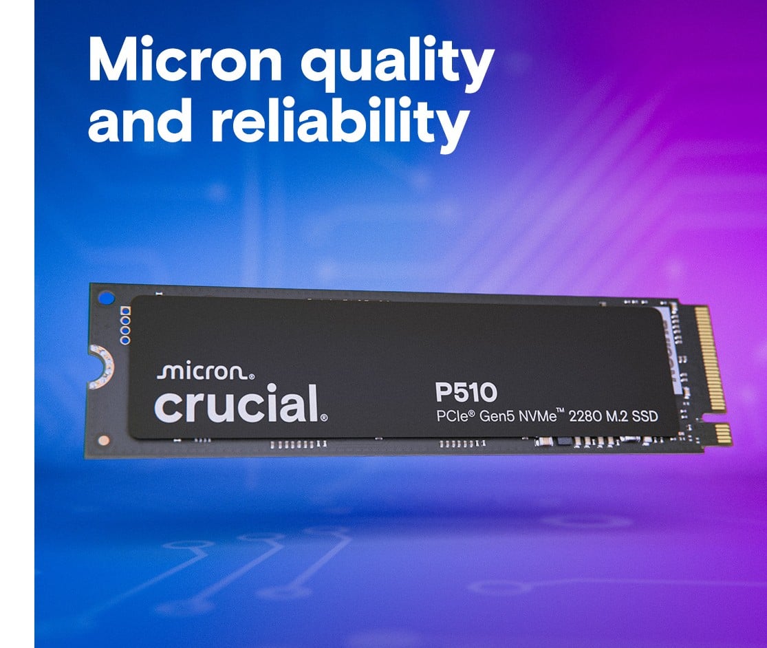 Crucial P510 2 To M.2 PCI Express 5.0 NVMe TLC