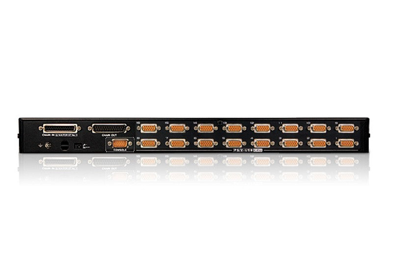 ATEN CS1716A-AT-G commutateur écran, clavier et souris Grille de montage Noir