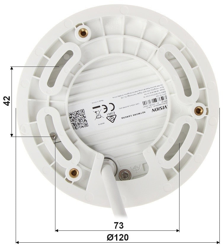 Hikvision DS-2CD2546G2-IS(2.8mm)(C) 4 MP Acusense Built-in Mic Fixed Mini Dome Network Camera