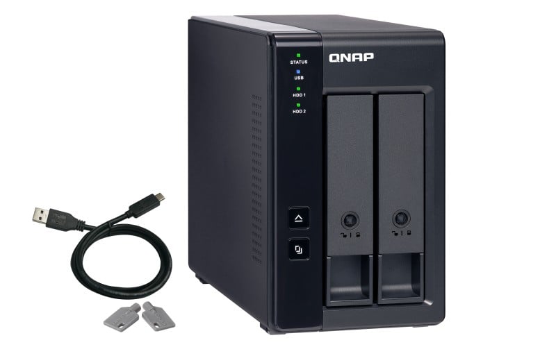 2bay 3.5" SATA HDD USBC Raid Expansion