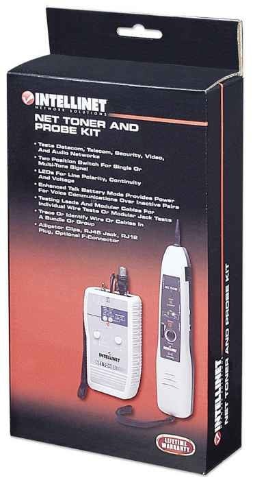 Intellinet 515566 testeur de câble réseau Gris