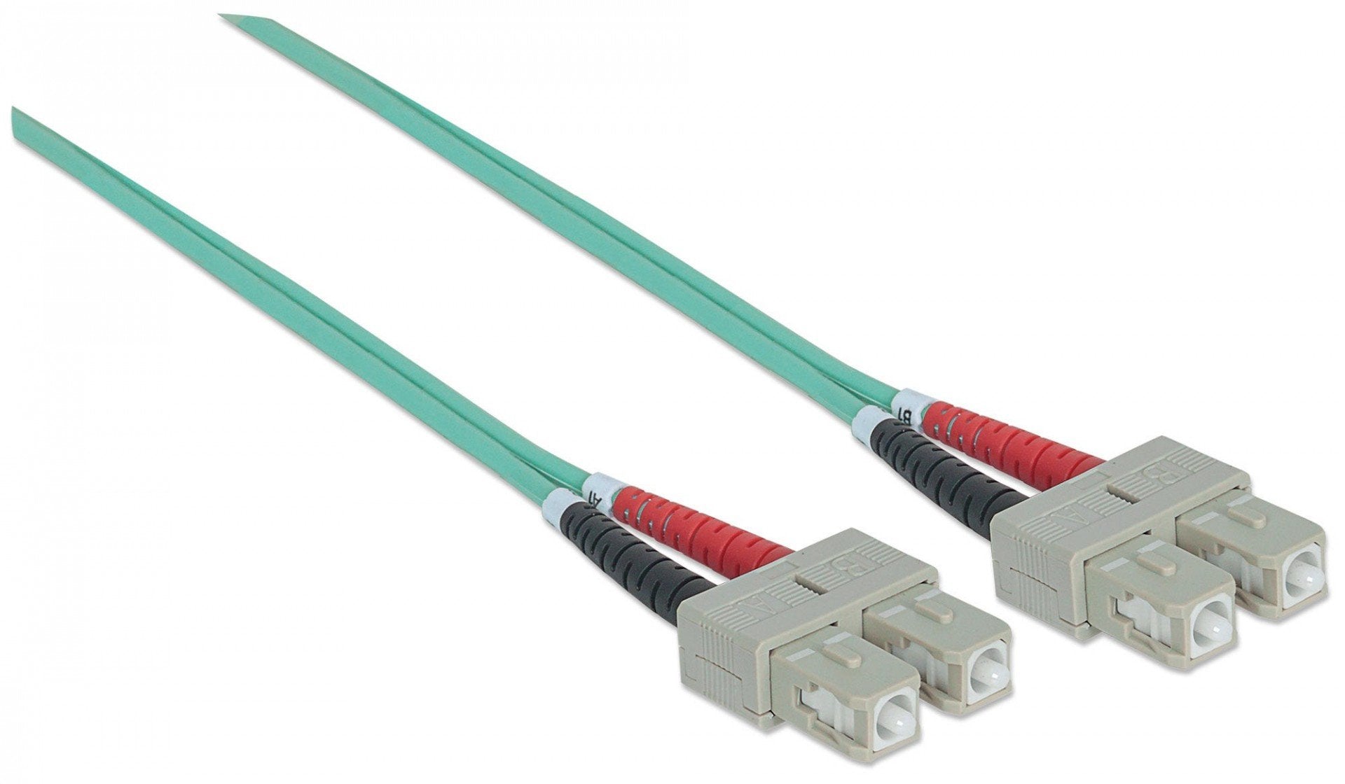 Intellinet 751100 câble de fibre optique 3 m SC OM3 Couleur aqua