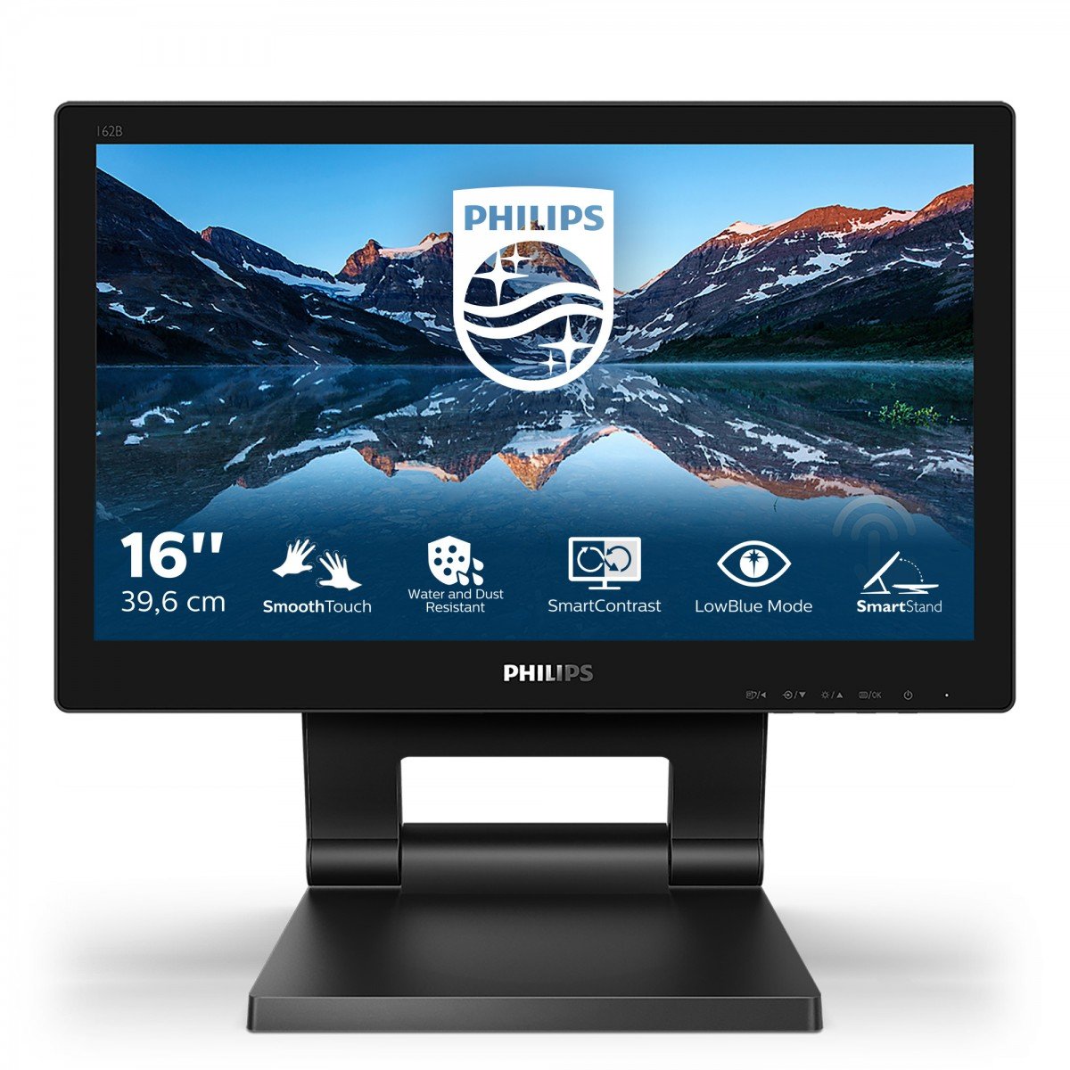 PHILIPS 162B9T/00- Tactil 15.6pcs - 10 PTS - VGA - HDMI - DP HUB USB 3.1 x 2 - Warranty 3 years - Câbles included