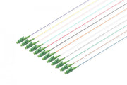 Pigtail fibre optique 12 pieces, LC/APC simplex, SM 9/125, OS2 2 m, 12 couleurs