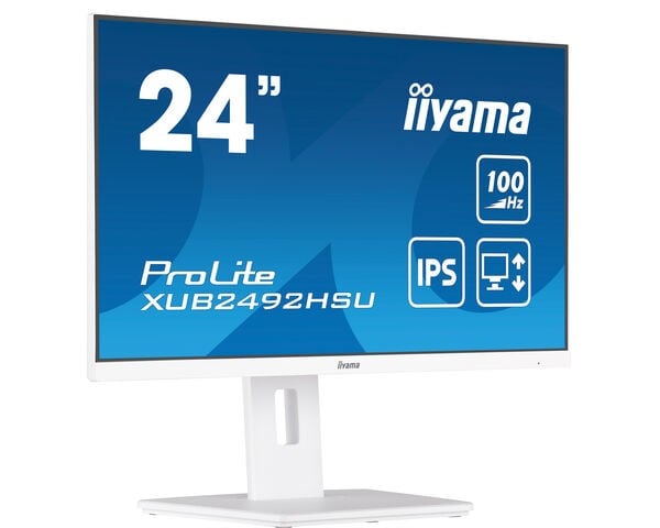 "iiyama XUB2492HSU-W6 écran plat de PC 60,5 cm (23.8"") 1920 x 1080 pixels Full HD LED Blanc"