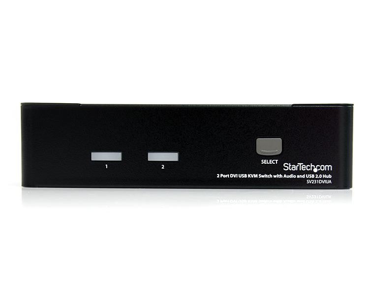 2 Port DVI USB KVM Switch with Audio