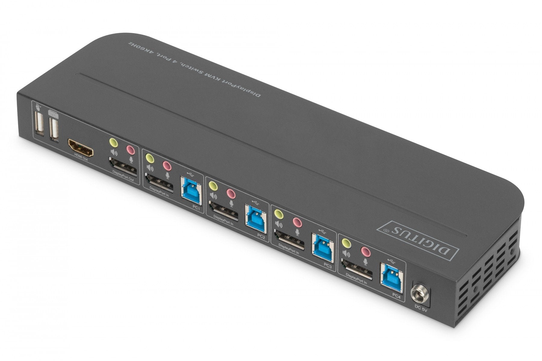 Digitus DS-12890 commutateur écran, clavier et souris Noir