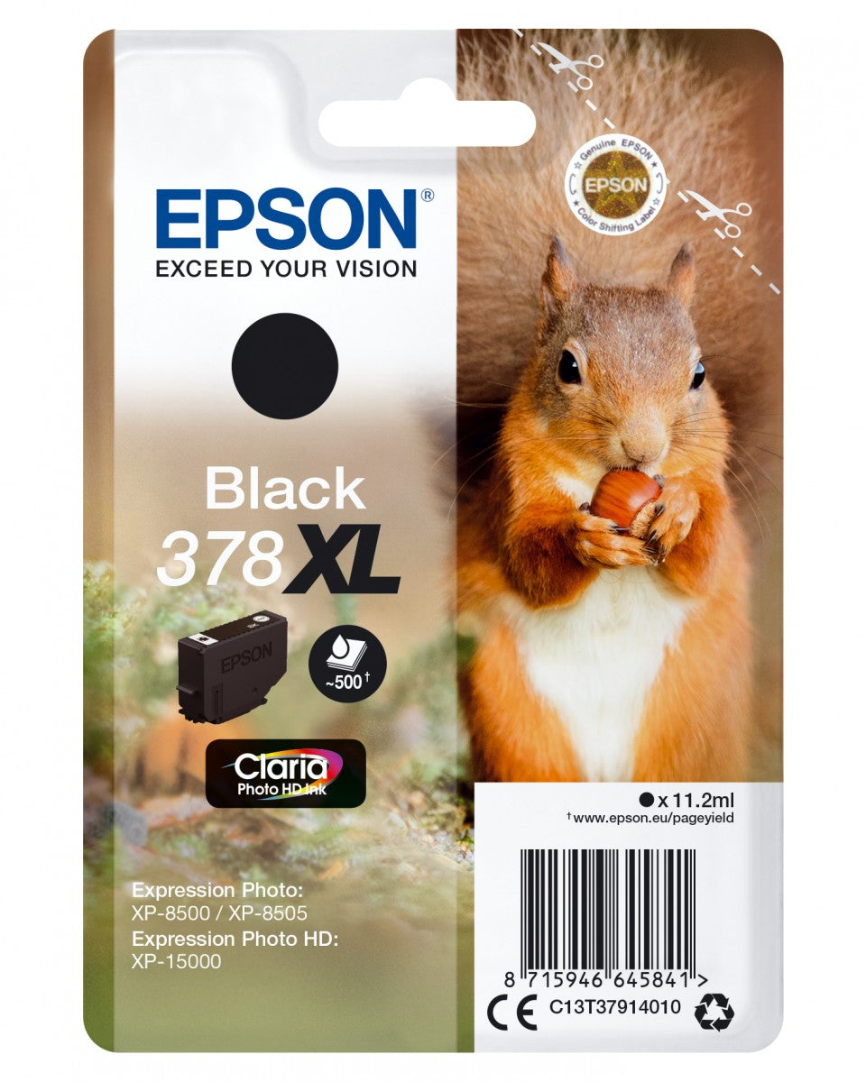 EPSON 5LB 378XL Black Ink Cartridge with Security w/s