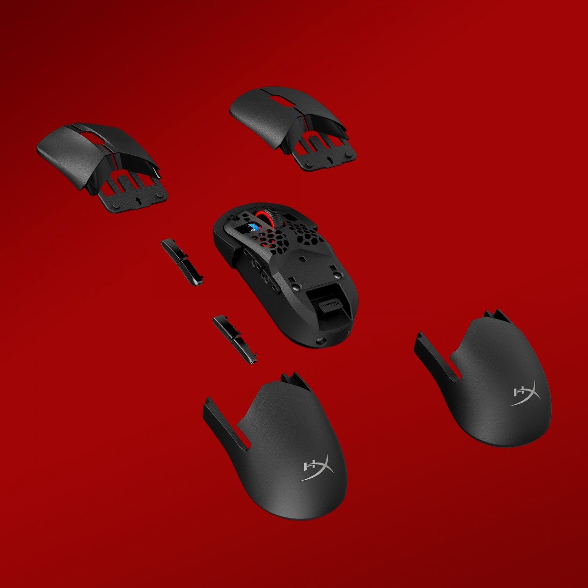 Souris de jeu sans fil HyperX Pulsefire Saga Pro (Noire)