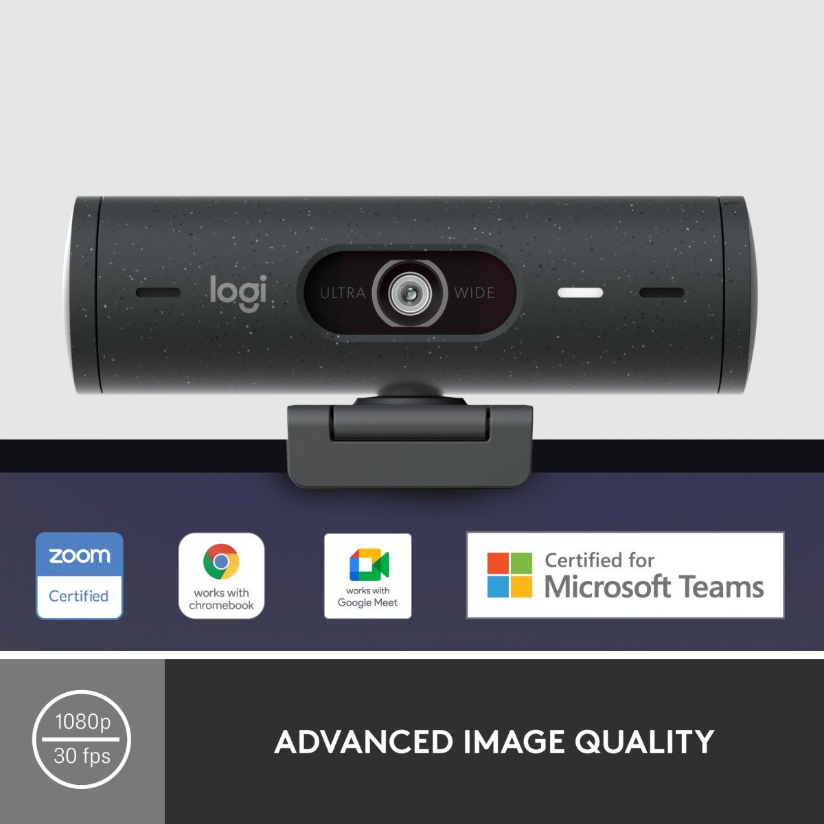 Logitech Brio 500 - GRAPHITE - EMEA28