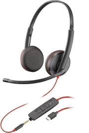 PLANTRONICS Blackwire C3225 casque USB-C+Jack -2 écouteurs