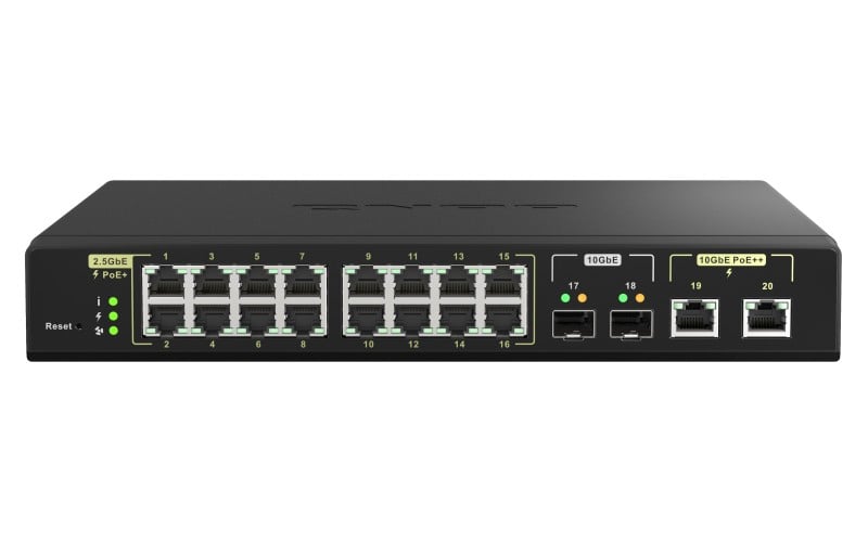 16x2.5GbE PoE 2x10GbE SFP+2x10GbE PoE wm