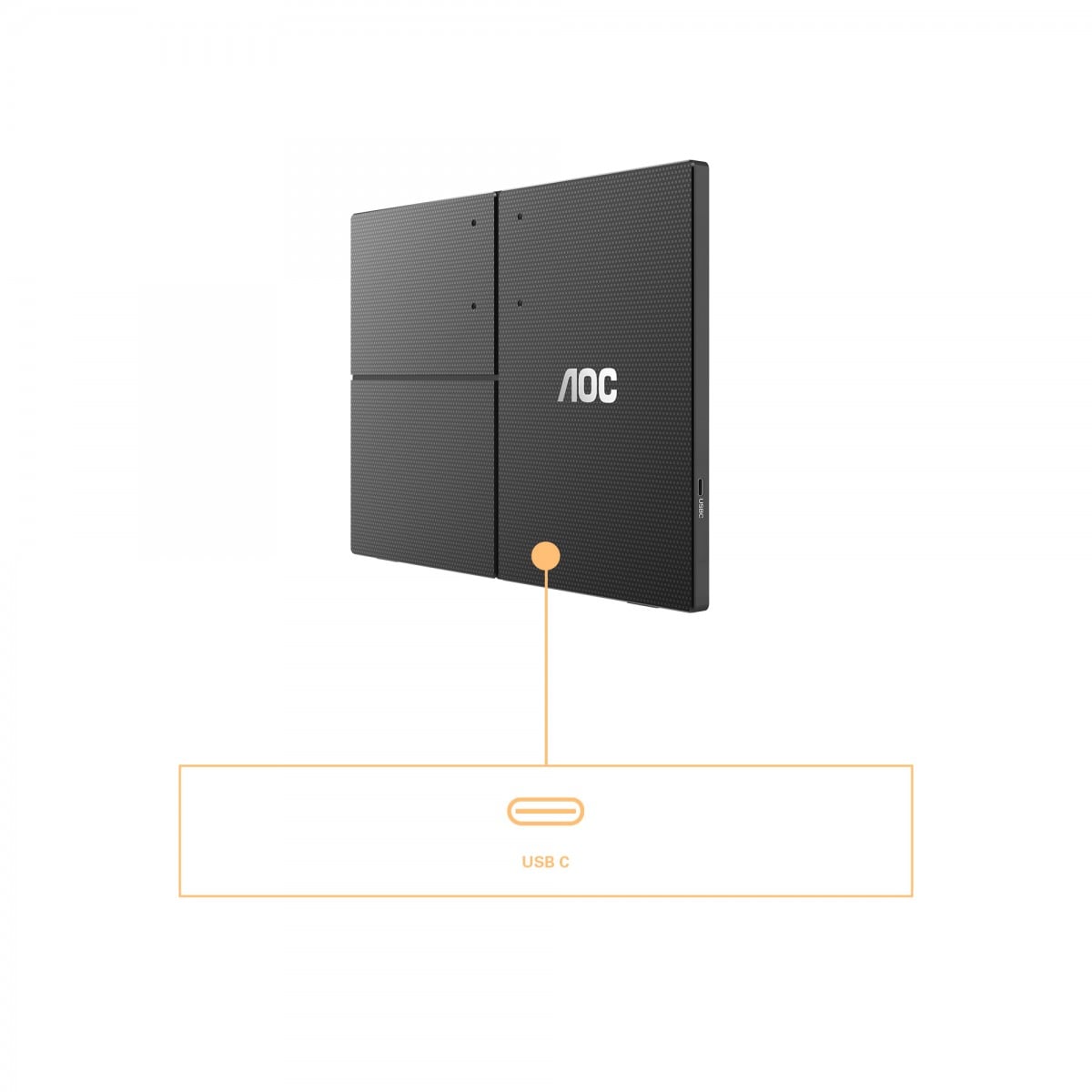 AOC 16T3EA 15.6p IPS 1920x1080 Monitor 4ms 16.9 USB Black/Grey