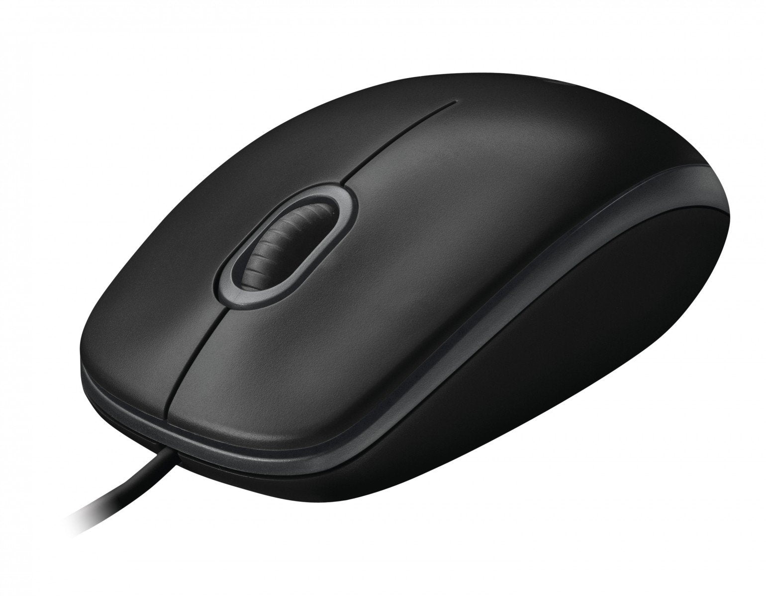 LOGITECH B100 Mouse right and left-handed optical 3 buttons wired USB black