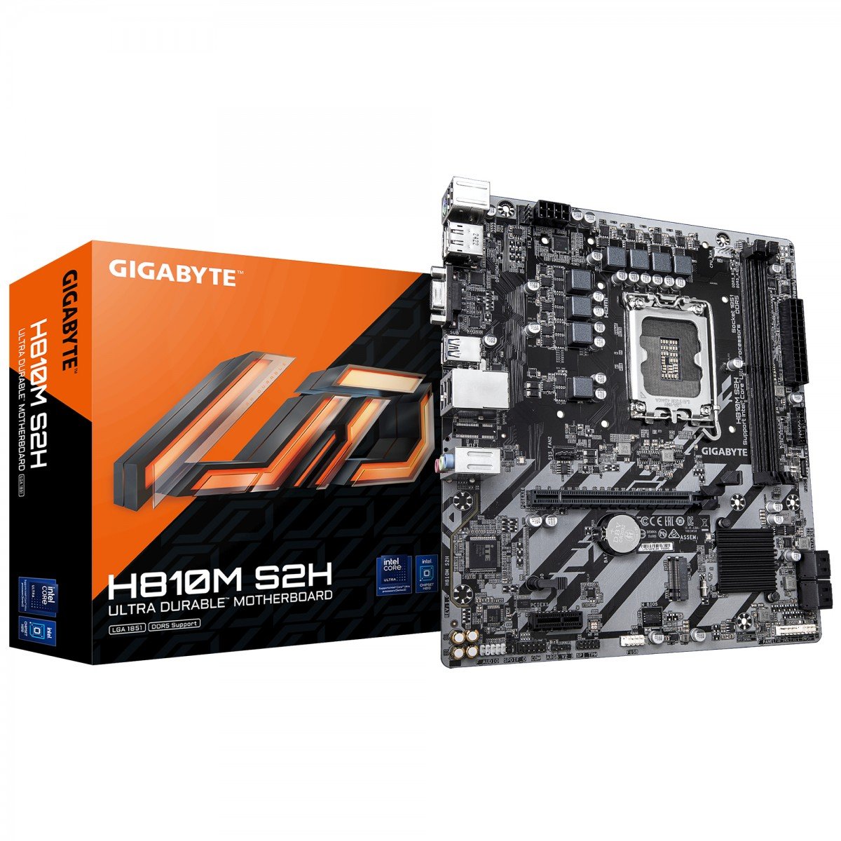 GIGABYTE H810M S2H carte mere Intel H810 LGA 1851 (Socket V1) micro ATX