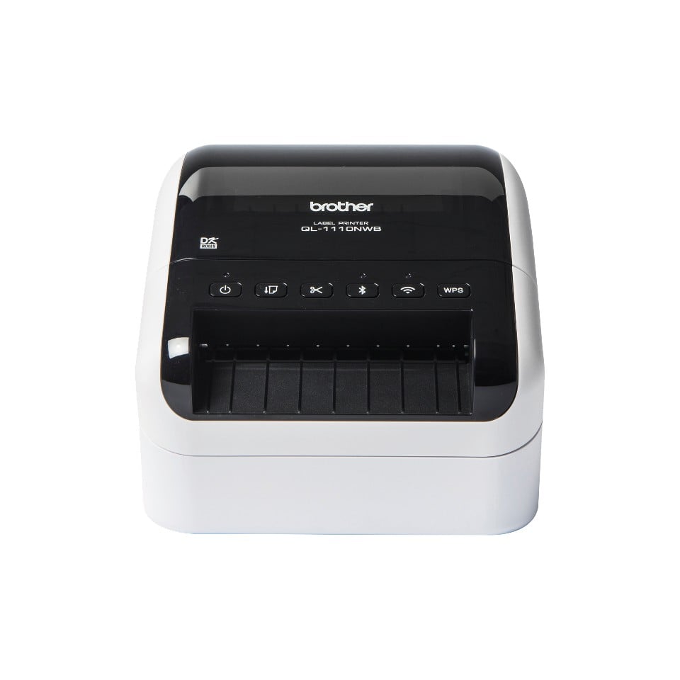 Brother QL-1110NWB imprimante pour étiquettes Thermique directe 300 x 300 DPI 110 mm/sec Avec fil &sans fil Ethernet/LAN DK Wifi Bluetooth