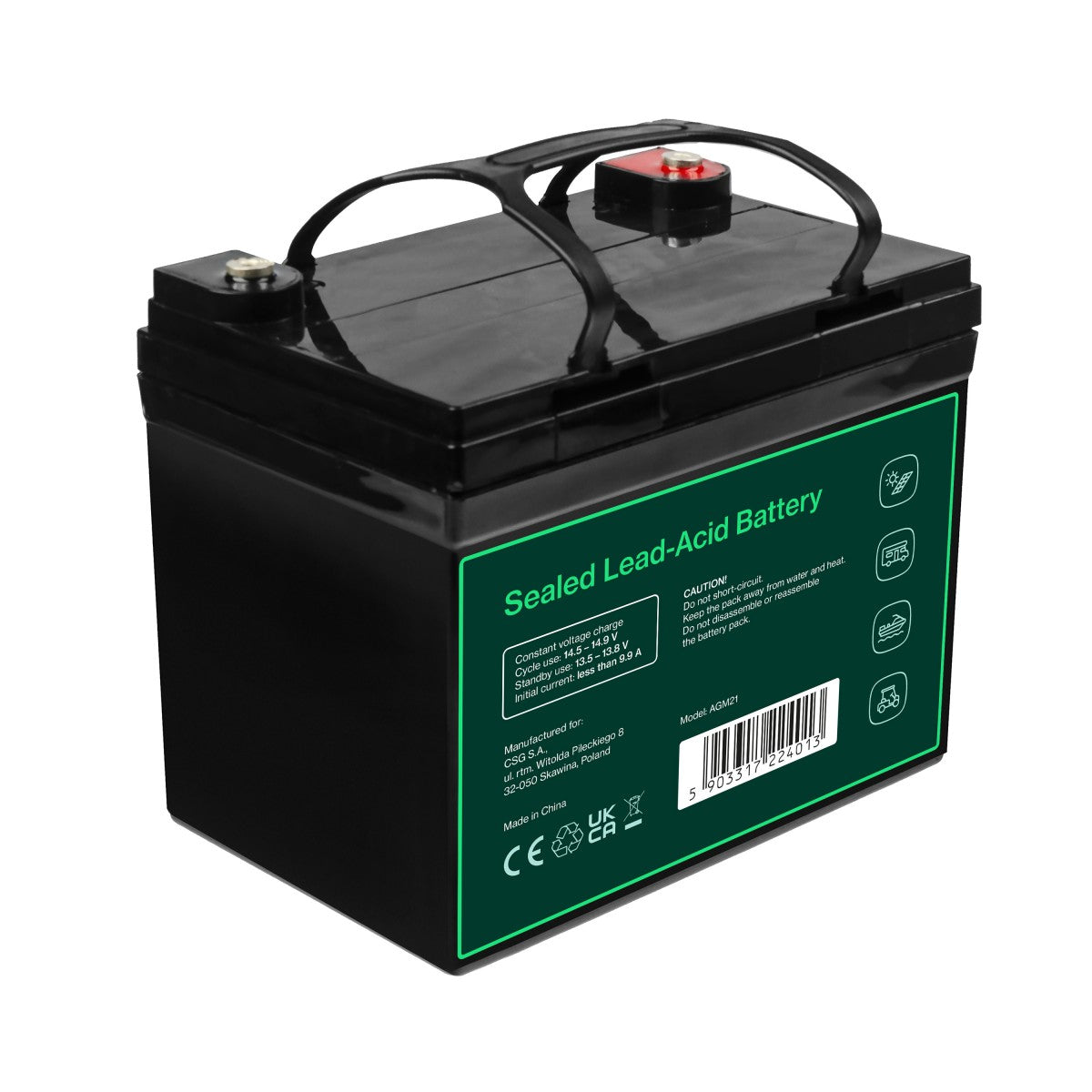 Green Cell AGM21 Batterie de l'onduleur Sealed Lead Acid (VRLA) 12 V 33 Ah