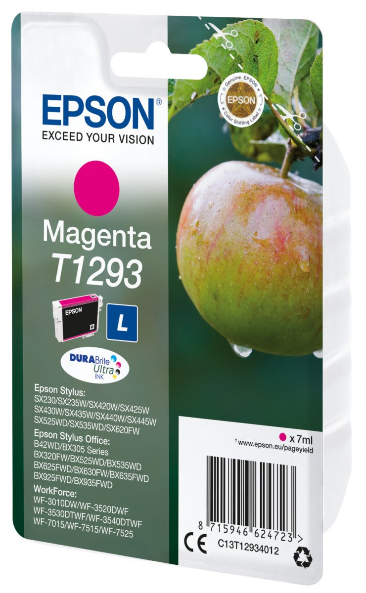 EPSON 1LB T1293 ink cartridge magenta high capacity 7ml 1-pack blister without alarm