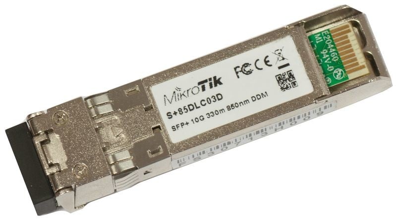Module SFP+ à fibre optique multimode Mikrotik S+85DLC03D 10000 Mbit/s