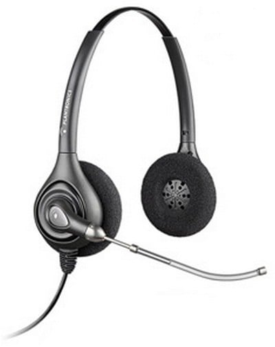 Poly HW261H - Casque - Arceau - Bureau/Centre d'appels - Noir - Binaural - Avec fil