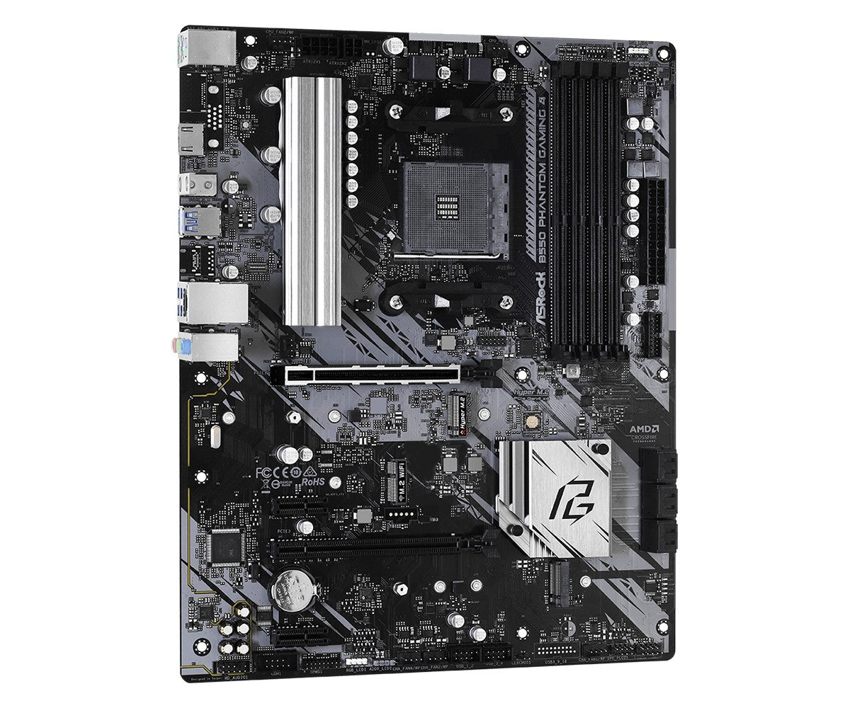 ASRock 90-MXBCY0-A0UAYZ Carte mere B550 Phantom Gaming 4 ATX pour AMD Ryzen